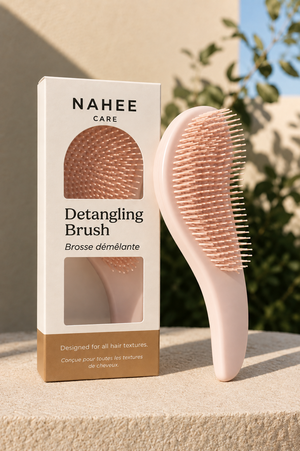 Brosse Démêlante - Rose poudré
